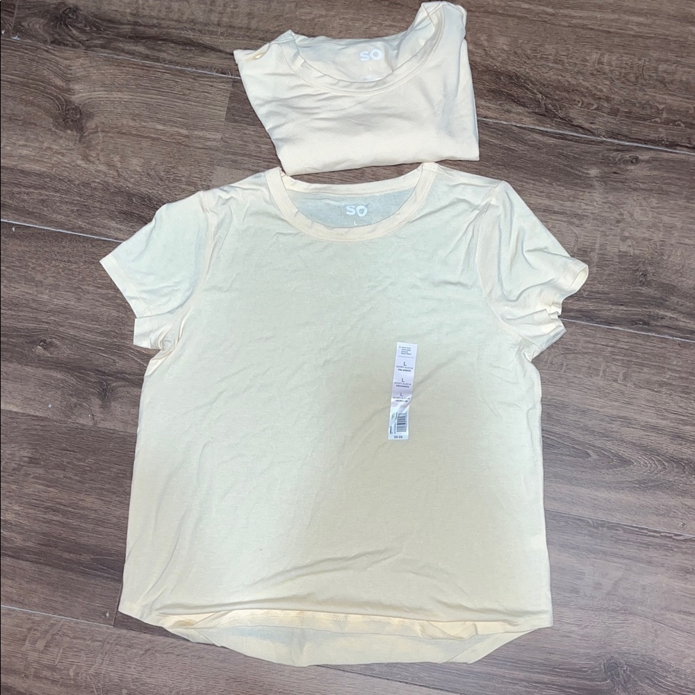 SO Light Cream T-Shirt Duo